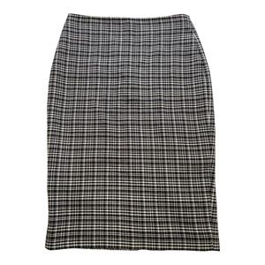 The Limited Women's Plaid  Pencil Skirt Rear Zip Career Business Workwear Size 8